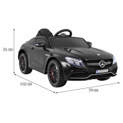 Masinuta electrica Mercedes Benz C63, 2 motoare, roti EVA, afisaj color