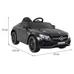 Masinuta electrica Mercedes Benz C63, 2 motoare, roti EVA, afisaj color