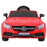 Masinuta electrica Mercedes Benz, roti spuma EVA, 2 motoare, rosu