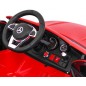 Masinuta electrica Mercedes Benz, roti spuma EVA, 2 motoare, rosu