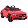 Masinuta electrica Mercedes Benz, roti spuma EVA, 2 motoare, rosu