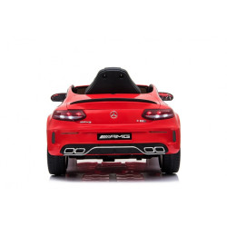 Masinuta electrica Mercedes Benz, roti spuma EVA, 2 motoare, rosu