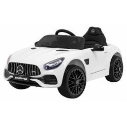 Masinuta electrica Mercedes Benz GT, 2x35W, telecomanda, 3 viteze, roti EVA, lumina, MP3, AUX, SD, USB, centura de siguranta