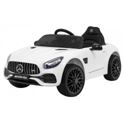Masinuta electrica Mercedes Benz GT, 2x35W, telecomanda, 3 viteze, roti EVA, lumina, MP3, AUX, SD, USB, centura de siguranta