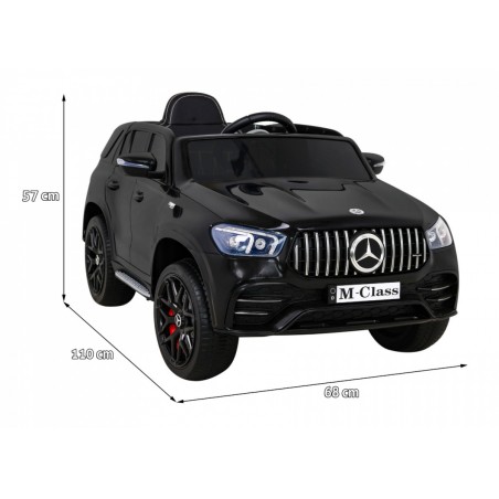Masinuta electrica Mercedes BENZ M-Class, 4 motoare, roti EVA, negru
