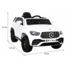 Masinuta electrica Mercedes BENZ M-Class, 4 motoare, roti spuma EVA, alb