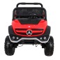 Masinuta electrica Mercedes BENZ UNIMOG, Bluetooth, 2 scaune, 4 motoare Masinuta electrica Mercedes BENZ UNIMOG, Bluetooth, 2 scaune, 4 motoare