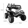 Masinuta electrica Mercedes BENZ UNIMOG, 12V, 3 viteze, roti spuma EVA, faruri LED, MP3, SD, centura de siguranta, 102x65x84cm