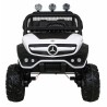 Masinuta electrica Mercedes BENZ UNIMOG, 12V, 3 viteze, roti spuma EVA, faruri LED, MP3, SD, centura de siguranta, 102x65x84cm