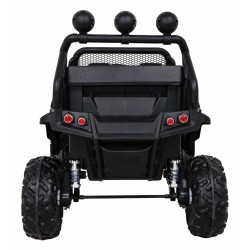 Masinuta electrica Mercedes BENZ UNIMOG, 12V, 3 viteze, roti spuma EVA, faruri LED, MP3, SD, centura de siguranta, 102x65x84cm