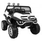 Masinuta electrica Mercedes BENZ UNIMOG, 12V, 3 viteze, roti spuma EVA, faruri LED, MP3, SD, centura de siguranta, 102x65x84cm