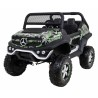 Masinuta electrica Mercedes BENZ UNIMOG, 4 motoare, 2 locuri, roti spuma EVA, Bluetooth, negru Army