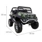 Masinuta electrica Mercedes BENZ UNIMOG, 4 motoare, 2 locuri, roti spuma EVA, Bluetooth, negru Army