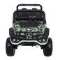 Masinuta electrica Mercedes BENZ UNIMOG, 4 motoare, 2 locuri, roti spuma EVA, Bluetooth, negru Army