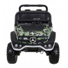 Masinuta electrica Mercedes BENZ UNIMOG, 4 motoare, 2 locuri, roti spuma EVA, Bluetooth, negru Army