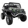 Masinuta electrica Mercedes BENZ UNIMOG, 4 motoare, 2 locuri, roti spuma EVA, Bluetooth, negru Army