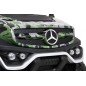 Masinuta electrica Mercedes BENZ UNIMOG, 4 motoare, 2 locuri, roti spuma EVA, Bluetooth, negru Army