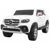 Masinuta electrica Mercedes X-Class, 4 motoare, 2 locuri, roti spuma EVA, alb