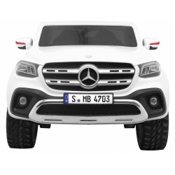 Masinuta electrica Mercedes X-Class, 4 motoare, 2 locuri, roti spuma EVA, alb