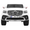 Masinuta electrica Mercedes X-Class, 4 motoare, 2 locuri, roti spuma EVA, alb