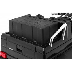 Masinuta electrica Mercedes 6x6, MP4, 2 locuri, roti cauciuc, negru
