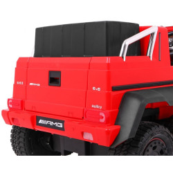 Masinuta electrica Mercedes G63, 6x6, MP4, 2 locuri, panou tactil, roti cauciuc