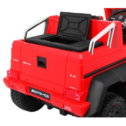Masinuta electrica Mercedes G63, 6x6, MP4, 2 locuri, panou tactil, roti cauciuc