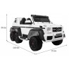 Masinuta electrica Mercedes 6x6, MP4, 2 locuri, roti cauciuc
