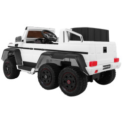 Masinuta electrica Mercedes 6x6, MP4, 2 locuri, roti cauciuc