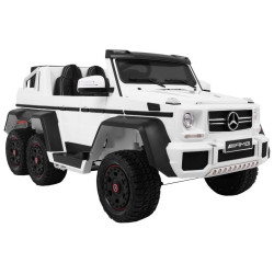 Masinuta electrica Mercedes 6x6, MP4, 2 locuri, roti cauciuc