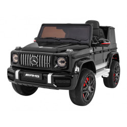 Masinuta electrica Mercedes AMG G63, roti spuma EVA, 2 motoare, negru