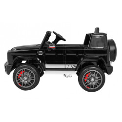 Masinuta electrica Mercedes AMG G63, roti spuma EVA, 2 motoare, negru