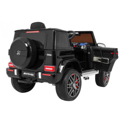 Masinuta electrica Mercedes AMG G63, roti spuma EVA, 2 motoare, negru