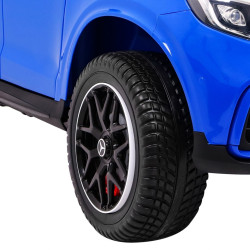 Masinuta electrica Mercedes GLC 63S, 4 motoare, roti spuma EVA, 2 locuri, Panou tactil MP4, albastru