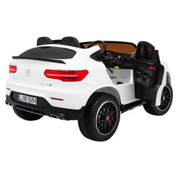 Masinuta electrica Mercedes GLC 63S, 4 motoare, roti spuma EVA, panou tactil