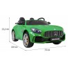 Masinuta electrica Mercedes-Benz GT, 4x4, 2 scaune, roti EVA, verde