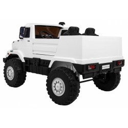 Masinuta electrica Mercedes-Benz ZETROS, 2 motoare, roti spuma EVA, 2 locuri, alb