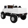 Masinuta electrica Mercedes-Benz ZETROS, 2 motoare, roti spuma EVA, 2 locuri, alb