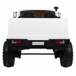 Masinuta electrica Mercedes-Benz ZETROS, 2 motoare, roti spuma EVA, 2 locuri, alb