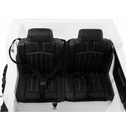 Masinuta electrica Mercedes-Benz ZETROS, 2 motoare, roti spuma EVA, 2 locuri, alb