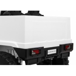 Masinuta electrica Mercedes-Benz ZETROS, 2 motoare, roti spuma EVA, 2 locuri, alb