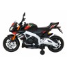 Motocicleta electrica Aprilia Tuono, 2x35W, 12V7Ah, MP3, SD, AUX, USB, greutate suportata 25 kg