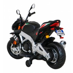 Motocicleta electrica Aprilia Tuono, 2x35W, 12V7Ah, MP3, SD, AUX, USB, greutate suportata 25 kg
