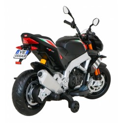 Motocicleta electrica Aprilia Tuono, 2x35W, 12V7Ah, MP3, SD, AUX, USB, greutate suportata 25 kg