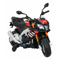 Motocicleta electrica Aprilia Tuono, 2x35W, 12V7Ah, MP3, SD, AUX, USB, greutate suportata 25 kg