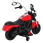 Motor Chopper V-Max Rosu, 6V/4,5Ah, claxon si melodii, lumina fata, 82 x 43 x 53 cm, capacitate maxima 20 kg