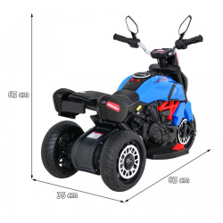 Motocicleta electrica, sport, 6V/4,5Ah, 18W, lumini, claxon, usb, scaun piele, 83x35x63 cm