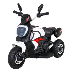 Motocicleta electrica Fast Tourist, sport, 6V/4,5Ah, 18W,  claxon, muzica, lumina, roti plastic, 83x35x63 cm, greutate 25 kg
