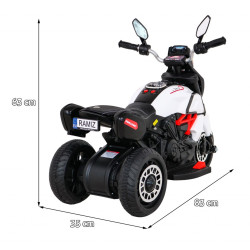 Motocicleta electrica Fast Tourist, sport, 6V/4,5Ah, 18W,  claxon, muzica, lumina, roti plastic, 83x35x63 cm, greutate 25 kg