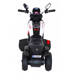 Motocicleta electrica Fast Tourist, sport, 6V/4,5Ah, 18W,  claxon, muzica, lumina, roti plastic, 83x35x63 cm, greutate 25 kg